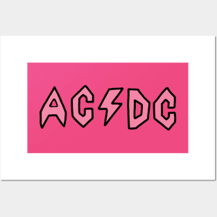 Butt-Head AC/DC - Pink Posters and Art